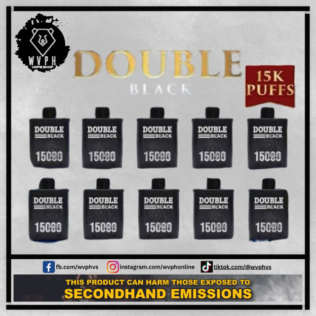 Double Black V2 15k Puffs / Black V2 Batt Compatible