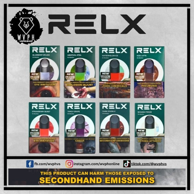 RELX Pods (NEW with Stamp) WVPH VS RELX Pods (NEW with Stamp) WVPH VS