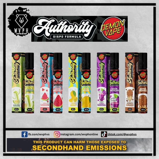 Authority - Demon Vape Pod Formula MENTHOL SALTNIC WVPH VS Authority - Demon Vape Pod Formula MENTHOL SALTNIC WVPH VS
