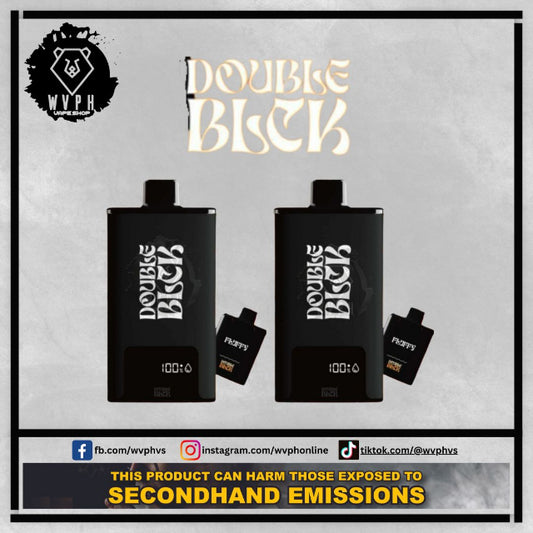 Double Black V2 15k Puffs Double / Black V2 Batt Compatible