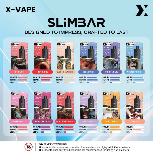 xvape, x vape, xvape flavors, x vape flavors, xvape slimbar