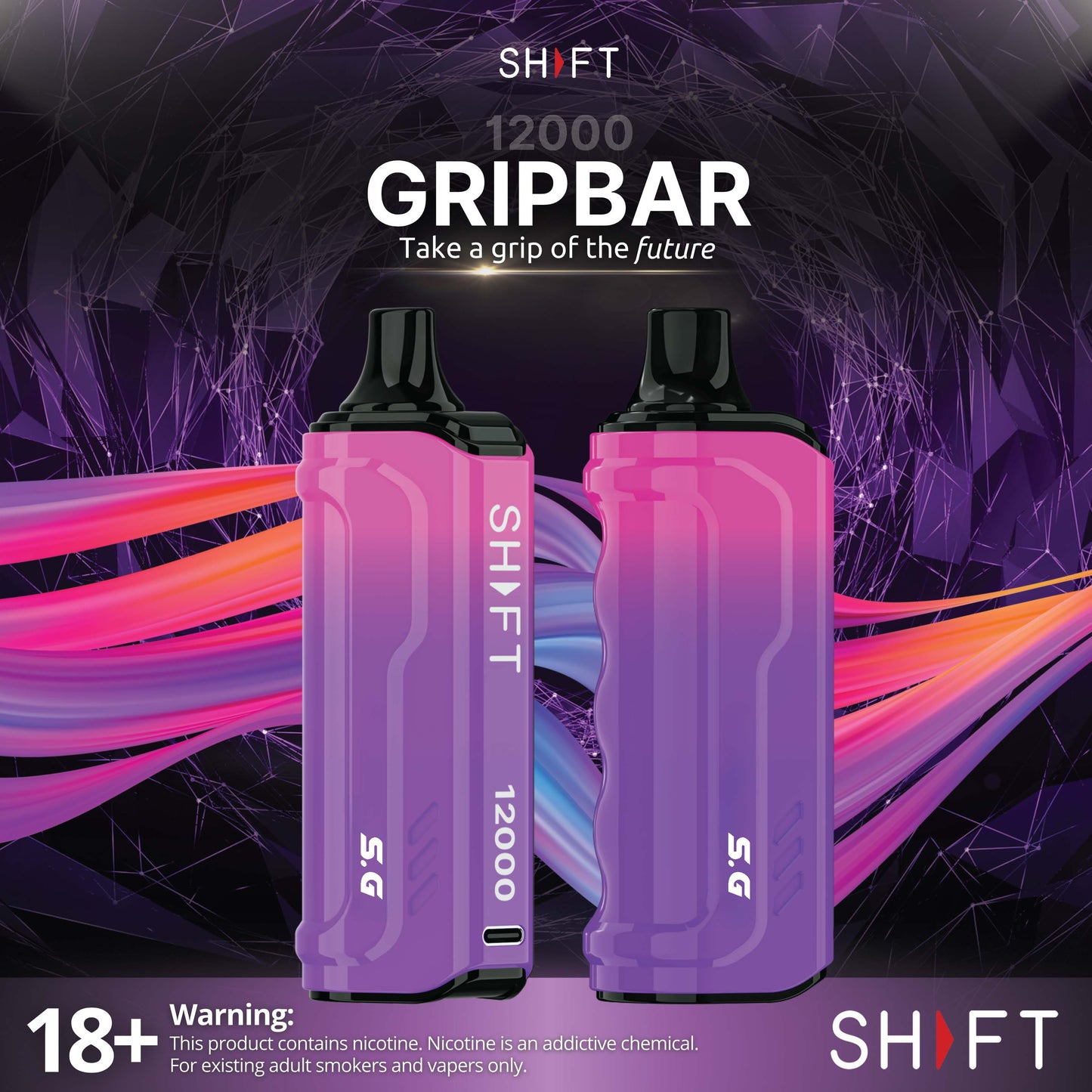 SHFT Gripbar 12000 puffs / Shift Gripbar Disposable with Lanyard