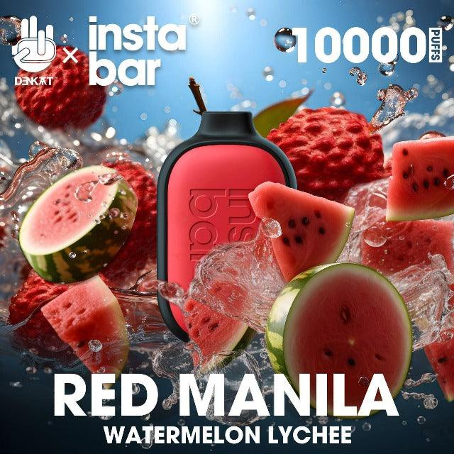 instabar 10k, instabar flavors, instabar vape, instabar flavor guide, instabar 10000 puffs, instabar 10k flavor, red manila, watermelon lychee