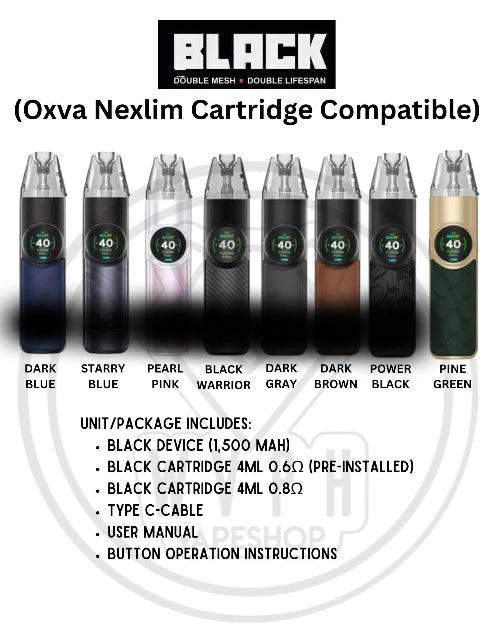 nexlim, nexlim cartridge, oxva, oxva nexlim