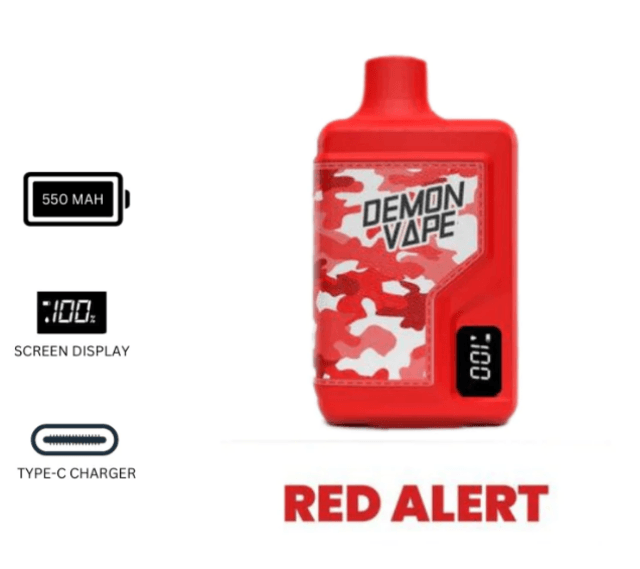 Demon Vape, Demon Vape Disposable, Demon Vape juice, Demon Vape War Bar front side, Demon Vape War Bar closed-up, Demon Vape War Bar rear view, Demon Vape War Bar review, Demon Vape War Bar shopee, demon vape iced watermelon