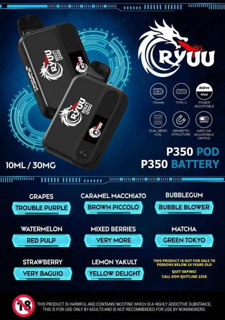 Ryuu Boost 12000 ryuu vape, ryuu vape flavors, ryuu boost, ryuu boost 12000, black ryuu vape