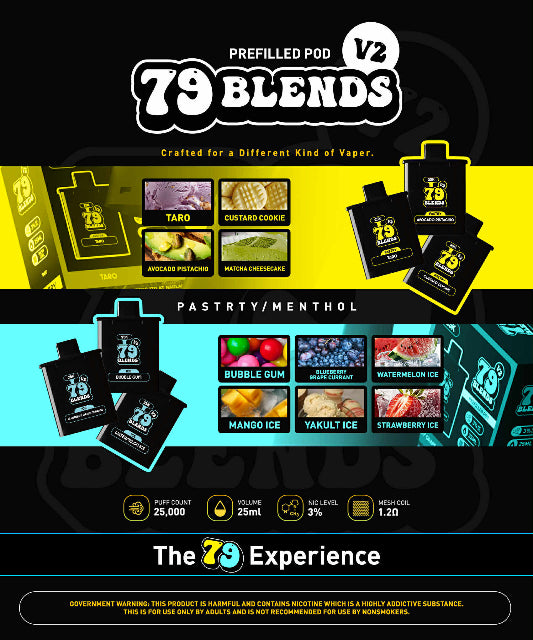 v2 black elite, v2 vape, v2 pods, 97 blends, 79 blends flavor