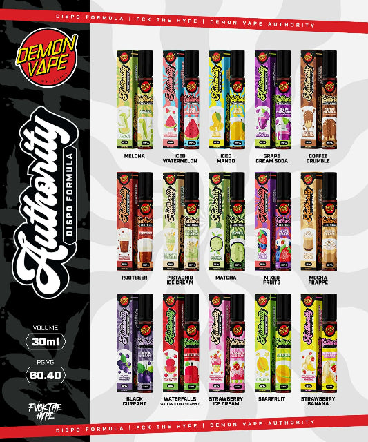 demonvape, authority juice, pod formula, demon juice