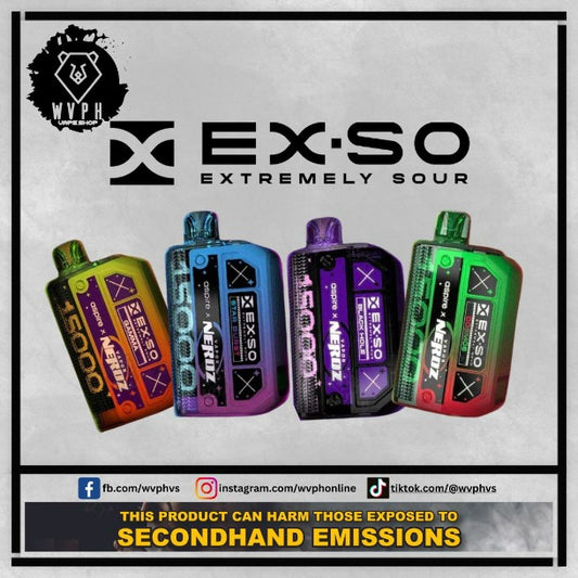 exso flavor guide, exso flavors, exso nerds, exso disposable vape