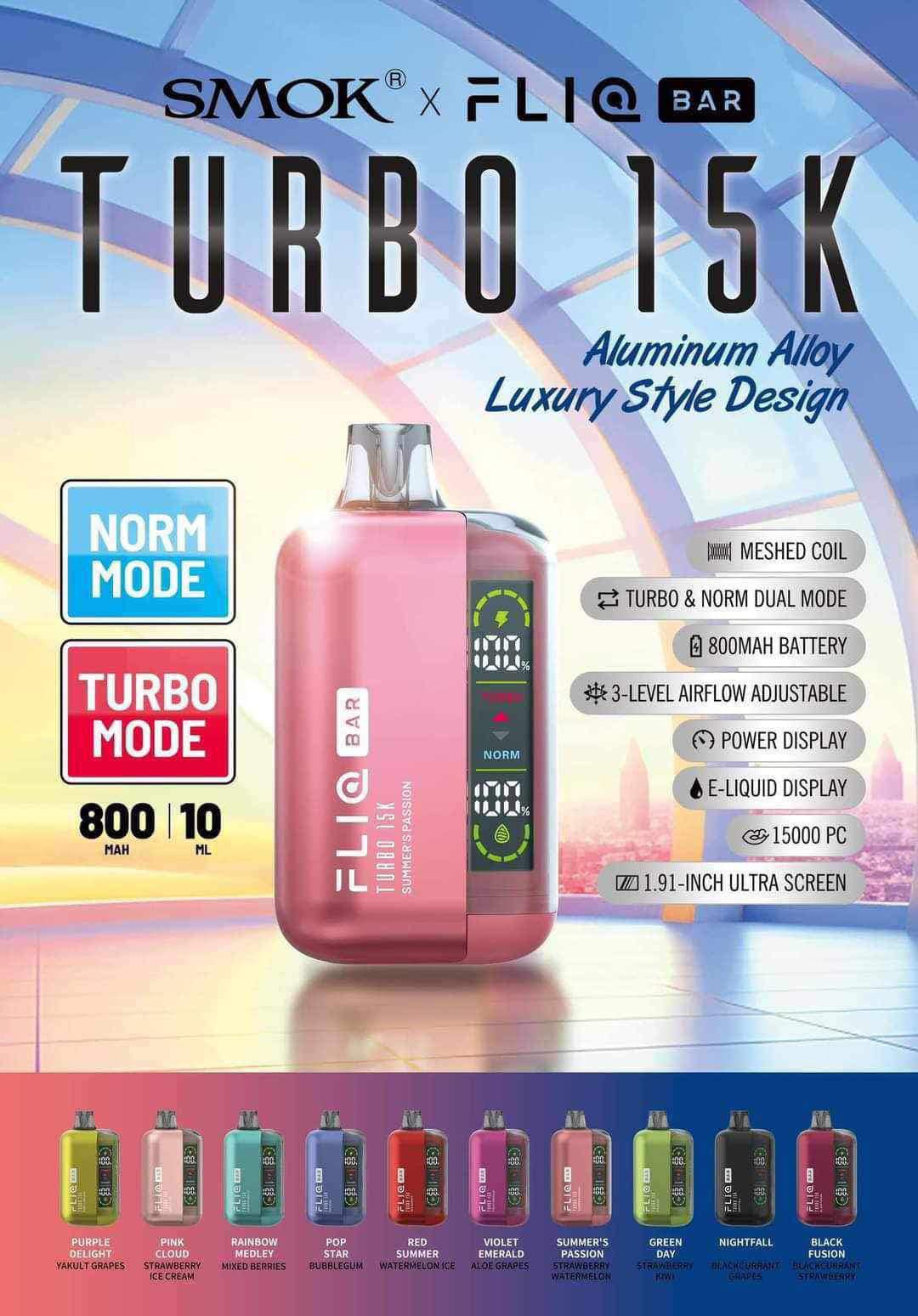 Smok Fliq bar Turbo 15k – WVPH VS