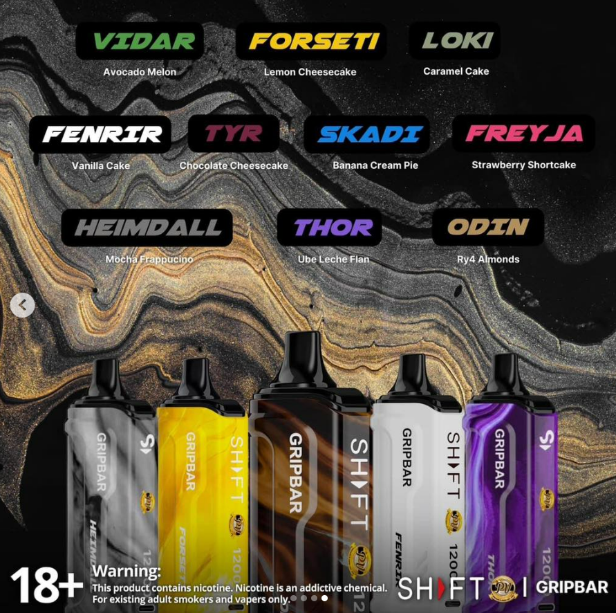 SHFT GRIPBAR X Patry Vapor 12000 puffs / Shift PV