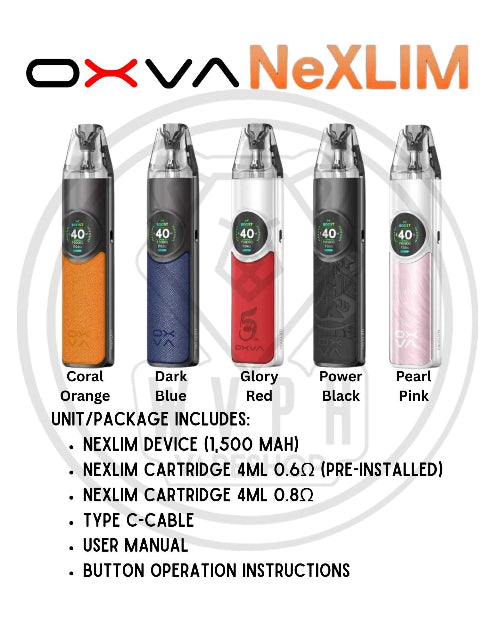 nexlim oxva, nexlim vagend, nexlim cartridge, nexlim colors, nexlim device, nexlim philippines