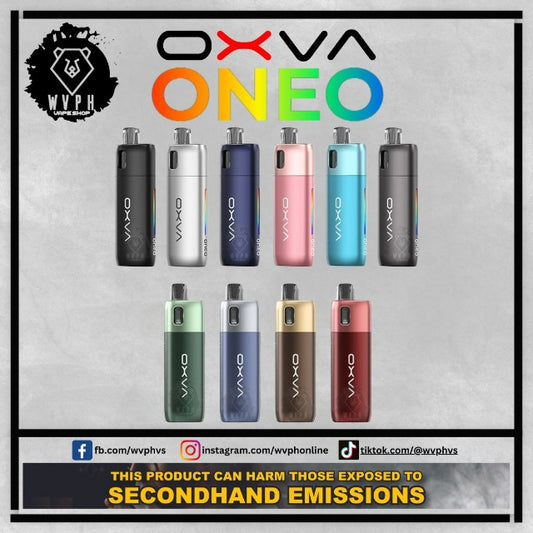 oxva oneo, oxva oneo pod kit, oxva oneo colors, oxva oneo front side