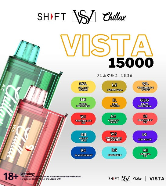 Shft Chillax Vista 15000 Puffs – WVPH VS