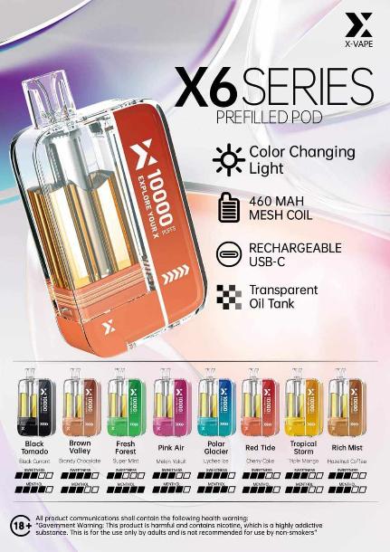 X Vape XVape X6 10000 Puffs – WVPH VS